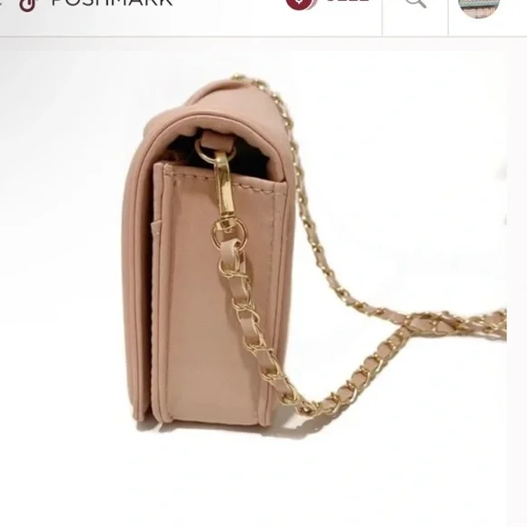 Badgley Mischk Pleated Crossbody - Blush Pink NWT - Picture 3 of 9
